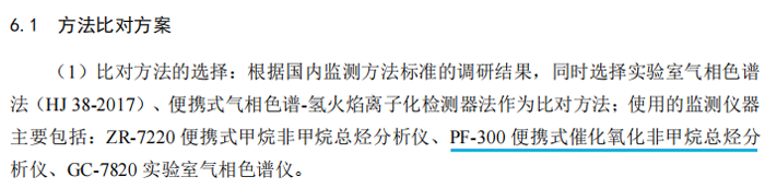 《固定污染源廢氣總烴、甲烷和非甲烷總烴的測定便攜式催化氧化-氫火焰離子化檢測器法》